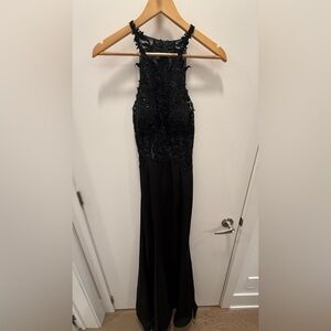 Black evening gown